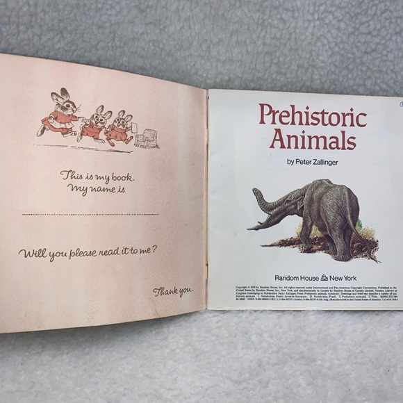 Prehistoric Animals vtg 1978 paperback book 8" used by Peter Zallinger - Picture 5 of 12